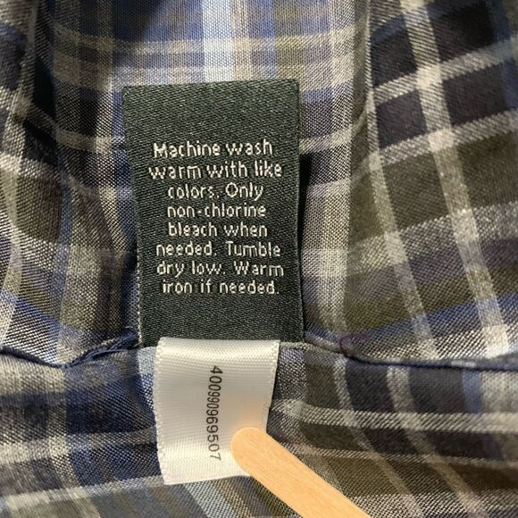 APT 9 Shirt Men XL Button Up Plaid Cotton Casual Corpcore Workwear Office New - Picture 11 of 11